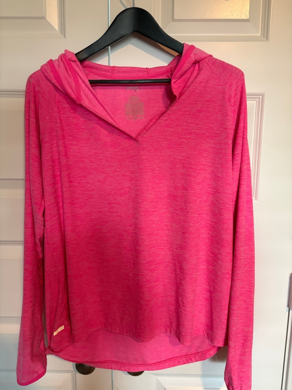 Danskin Bright Pink Lightweight Hooded Pullover